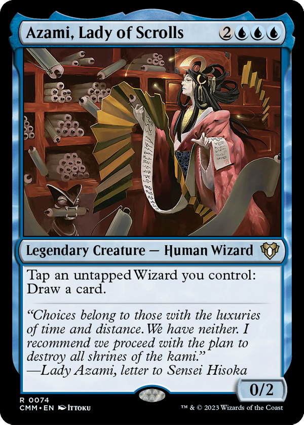 Azami, Lady of Scrolls (CMM-074) - Commander Masters