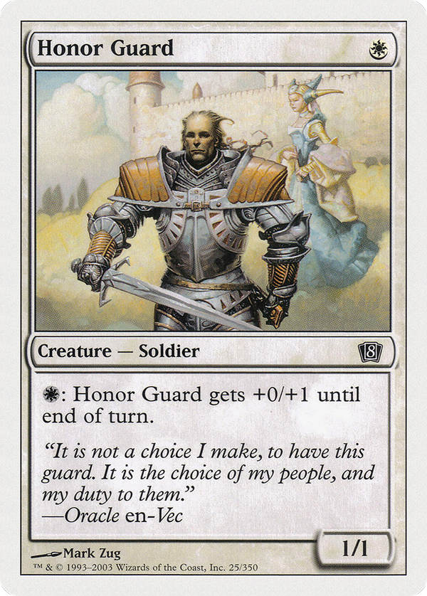 Honor Guard (8ED-025) - 8th Edition Foil