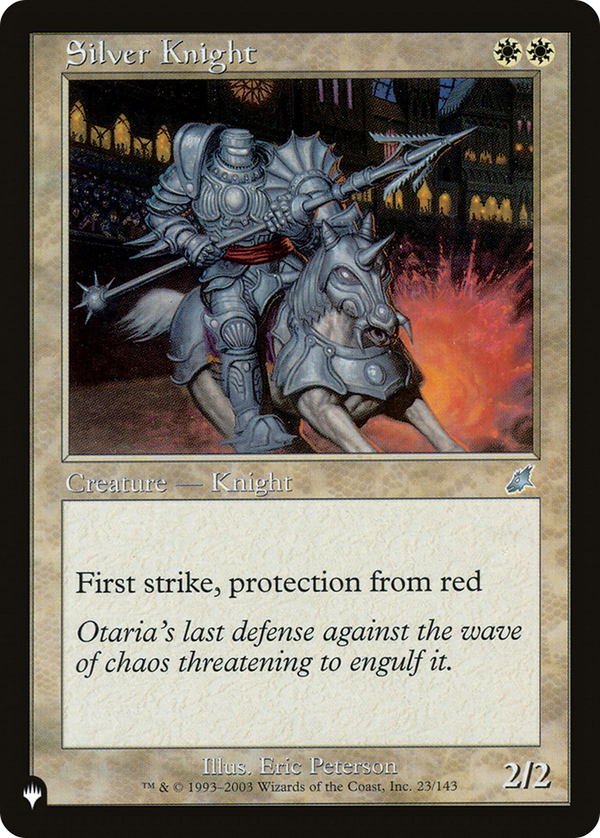 Silver Knight (LIST-SCG-23) - The List