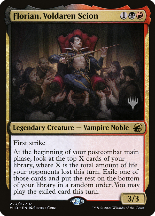Florian, Voldaren Scion (PPMID-223) - Innistrad: Midnight Hunt Promos Foil