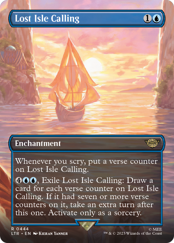 Lost Isle Calling (Borderless) (LTR-444) - The Lord of the Rings: Tales of Middle-earth Foil