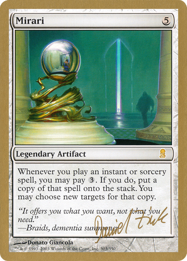 Mirari - 2003 Daniel Zink (ODY) (WCD-DZ303) - World Championship Decks 2003