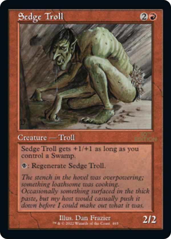 Sedge Troll (Retro Frame) (30A-465) - 30th Anniversary Edition