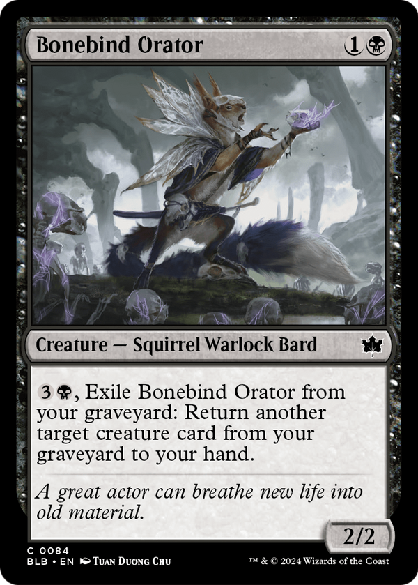 Bonebind Orator (BLB-084) - Bloomburrow