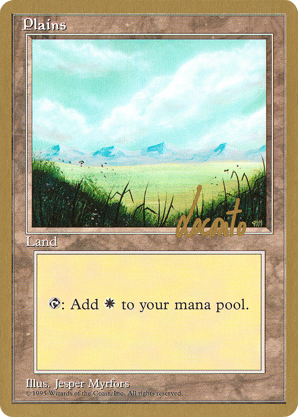 Plains (C) - 1996 Michael Loconto (4ED) (WCD-) - Pro Tour Collector Set