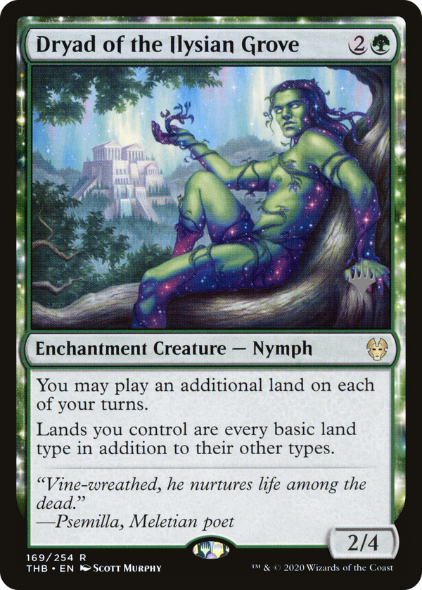 Dryad of the Ilysian Grove (PPTHB-169) - Theros Beyond Death Promos: (enchantment) Foil