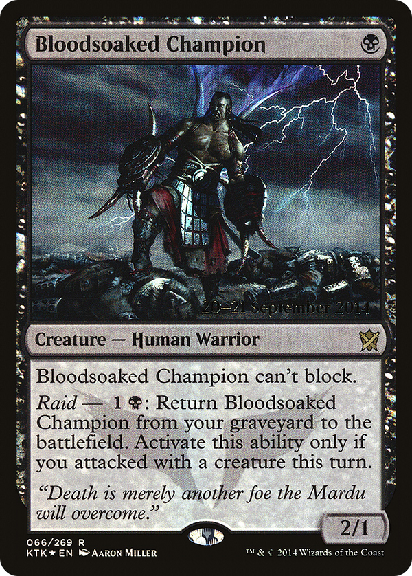 Bloodsoaked Champion (PRE-66S) - Khans of Tarkir Promos Foil
