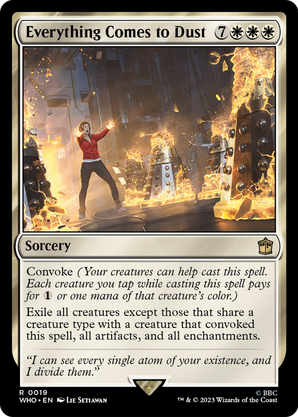 Everything Comes to Dust (WHO-019) - Doctor Who Foil
