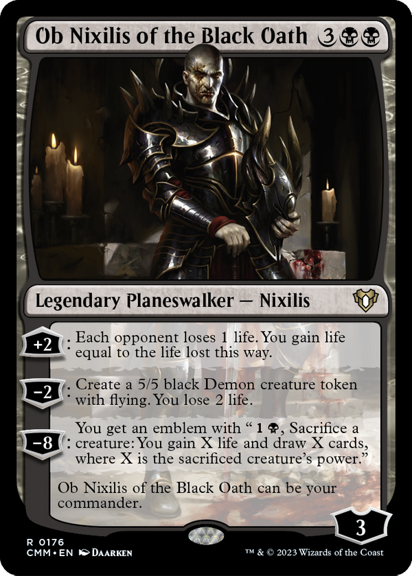 Ob Nixilis of the Black Oath (CMM-176) - Commander Masters