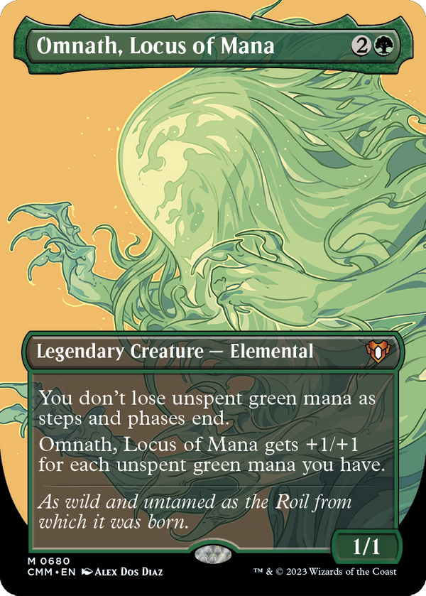 Omnath, Locus of Mana (Borderless) (CMM-680) - Commander Masters Foil