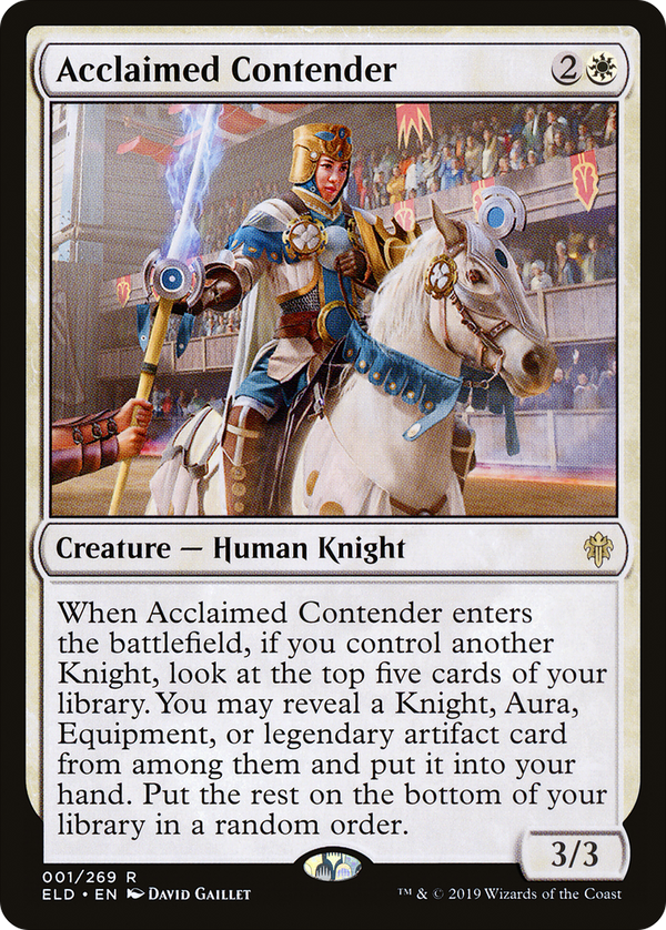 Acclaimed Contender (ELD-001) - Throne of Eldraine