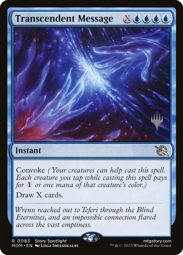 Transcendent Message (PPMOM-083) - March of the Machine Promos Foil