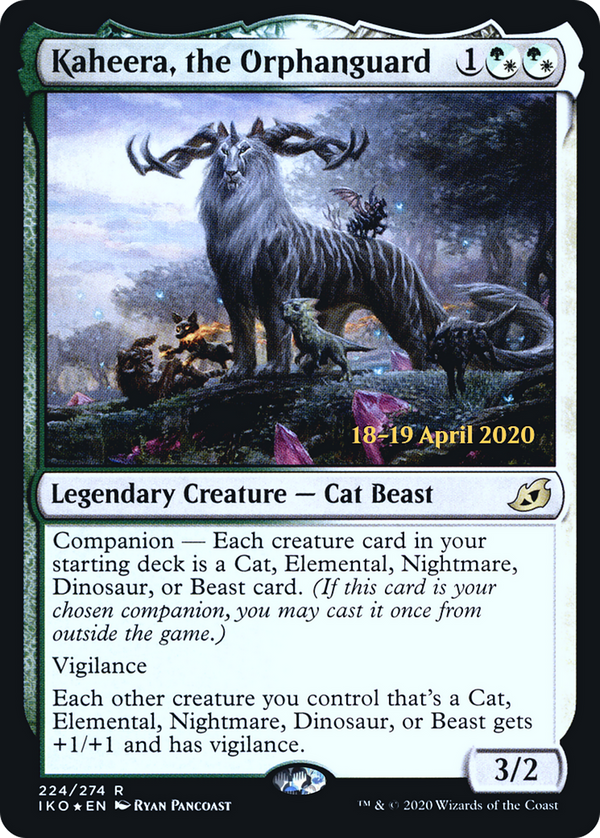 Kaheera, the Orphanguard (PRE-224S) - Ikoria: Lair of Behemoths Promos: (companion) Foil
