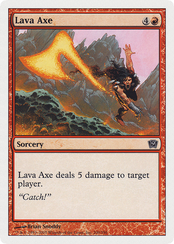 Lava Axe (9ED-200) - 9th Edition Foil