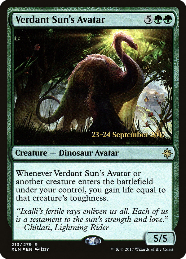 Verdant Sun's Avatar (PRE-213S) - Ixalan Promos Foil