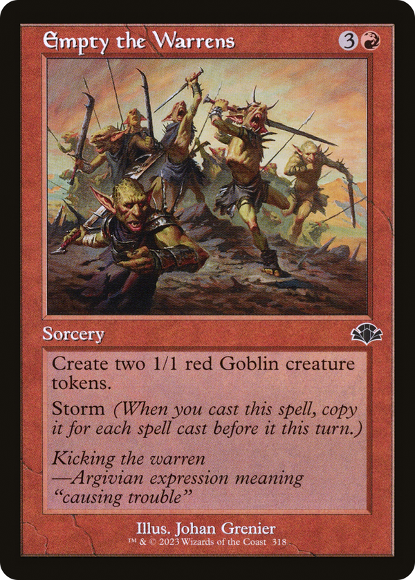 Empty the Warrens (Retro Frame) (DMR-318) - Dominaria Remastered