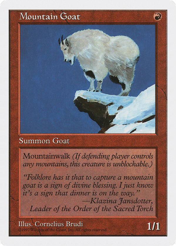 Mountain Goat (5ED-) - Fifth Edition