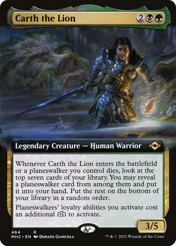 Carth the Lion (Extended Art) (MH2-464) - Modern Horizons 2: (Extended Art) Foil