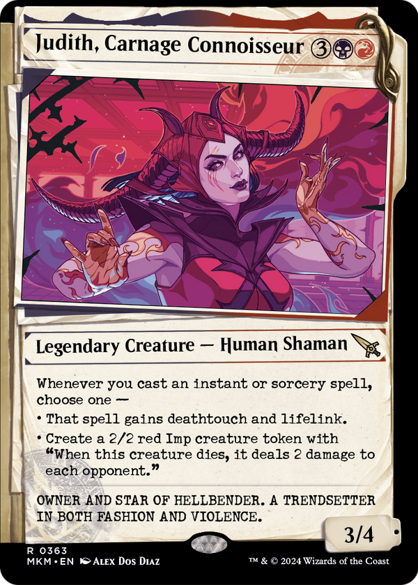Judith, Carnage Connoisseur (Showcase) (MKM-363) - Murders at Karlov Manor: (Showcase)