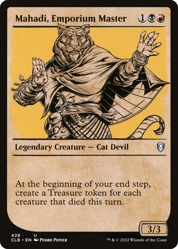 Mahadi, Emporium Master (Showcase) (CLB-429) - Commander Legends: Battle for Baldur's Gate: (Showcase) Foil