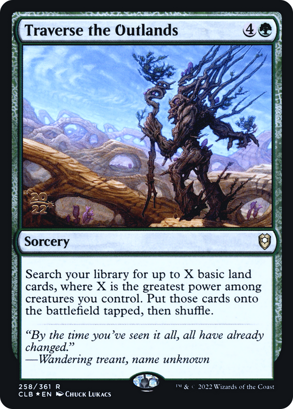 Traverse the Outlands (PRE-258) - Battle for Baldur's Gate Promos Foil