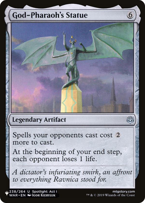 God-Pharaoh's Statue (LIST-WAR-238) - The List
