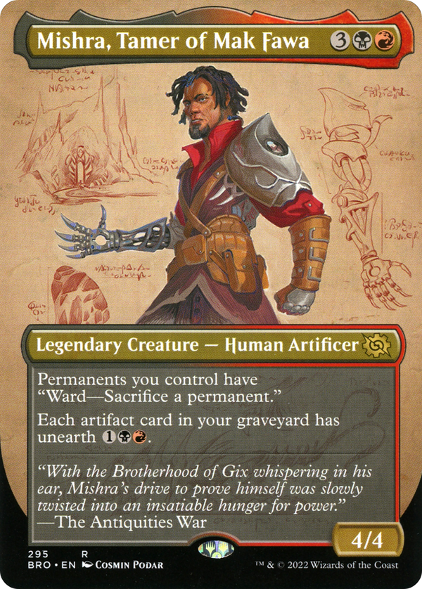 Mishra, Tamer of Mak Fawa (Borderless) (BRO-295) - The Brothers' War Foil