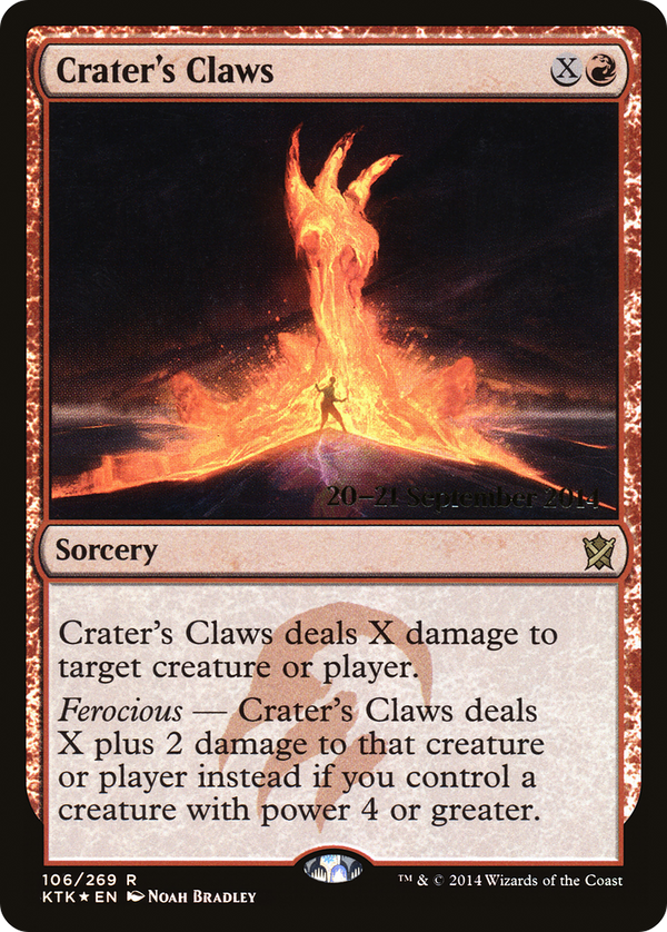 Crater's Claws (PRE-106S) - Khans of Tarkir Promos Foil