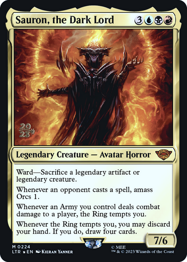 Sauron, the Dark Lord (PRE-224) - Tales of Middle-earth Promos Foil
