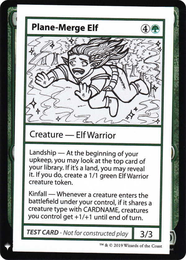 Plane-Merge Elf (CMB1-) - Mystery Booster Playtest Cards 2019