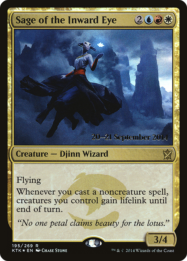 Sage of the Inward Eye (PRE-195S) - Khans of Tarkir Promos Foil