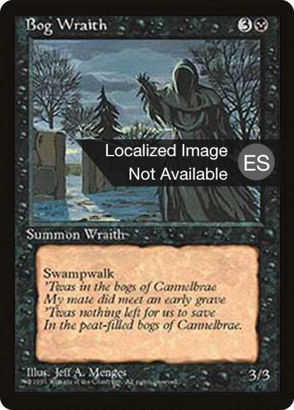 Bog Wraith (4BB-) - Fourth Edition Foreign Black Border