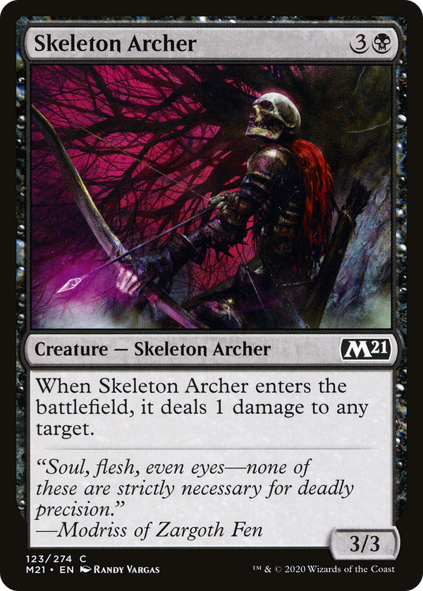 Skeleton Archer (M21-123) - Core Set 2021 Foil