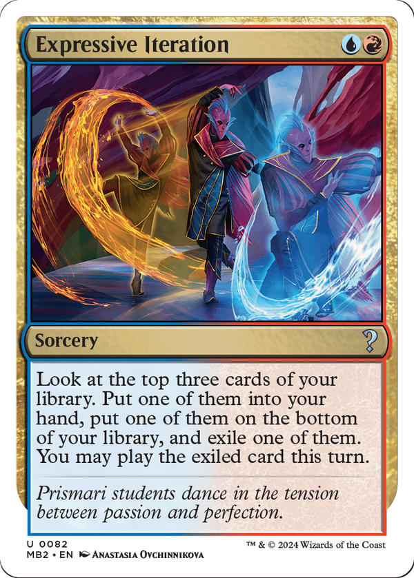 Expressive Iteration (White Border) (MB2-082) - Mystery Booster 2