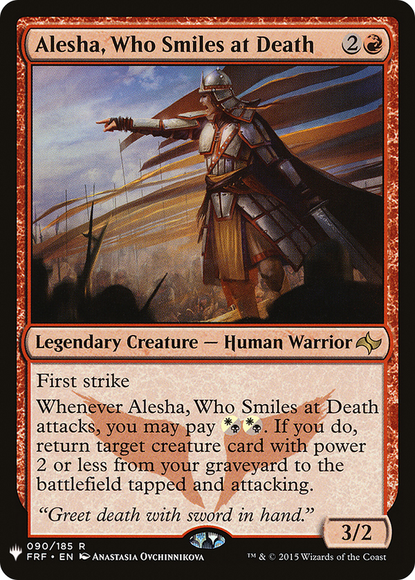 Alesha, Who Smiles at Death (LIST-FRF-90) - The List