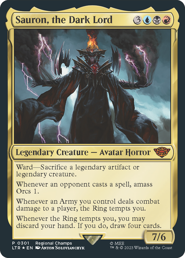 Sauron, the Dark Lord (PTP-301) - Pro Tour Promos Foil