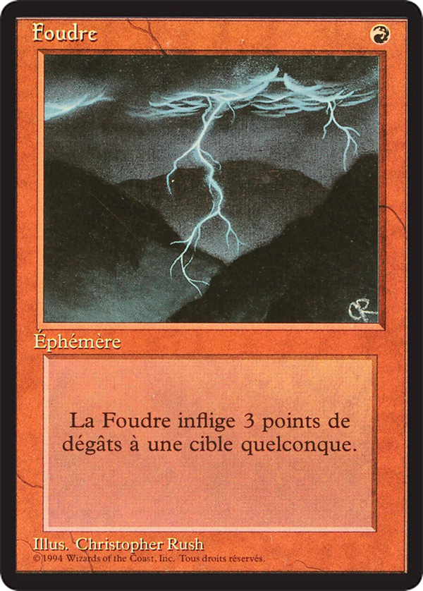 Lightning Bolt (FBB-) - Foreign Black Border