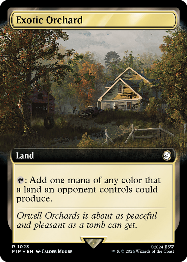 Exotic Orchard (Extended Art) (Surge Foil) (PIP-1023) - Fallout: (Extended Art) Foil