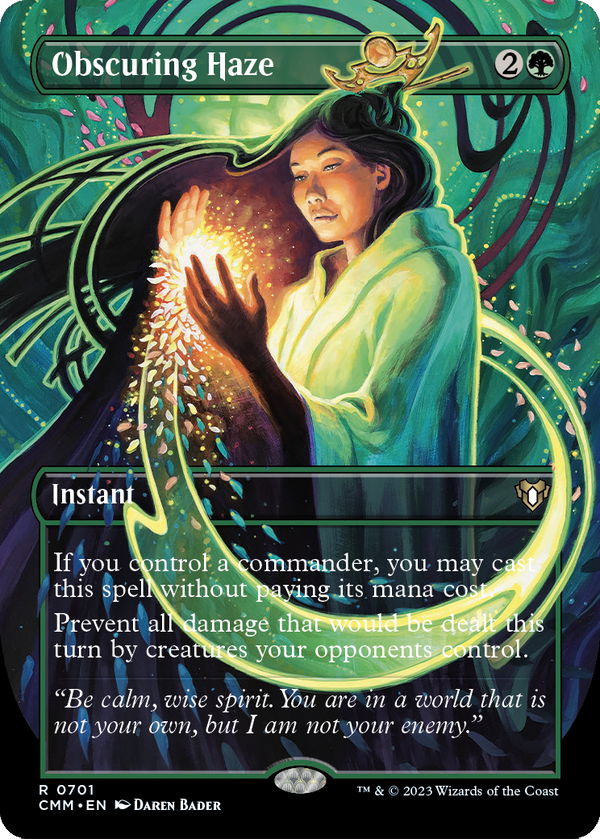 Obscuring Haze (Borderless) (CMM-701) - Commander Masters