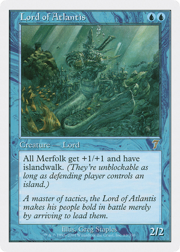 Lord of Atlantis (7ED-083) - 7th Edition Foil
