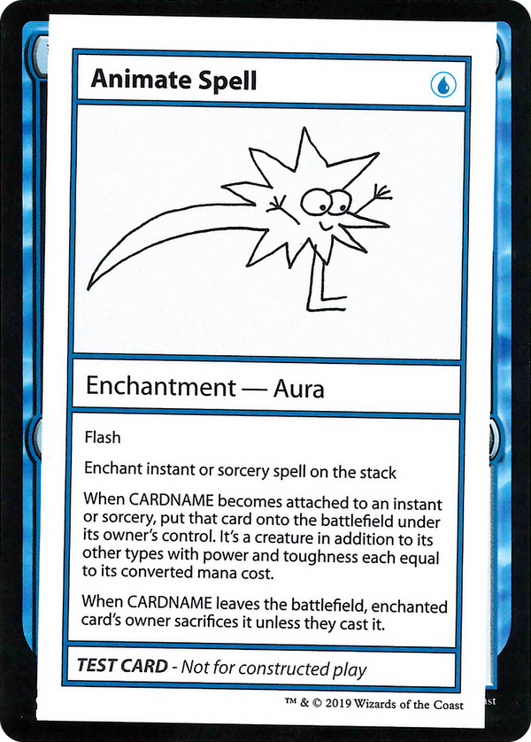 Animate Spell (No PW Symbol) (CMB1-) - Mystery Booster Playtest Cards 2021