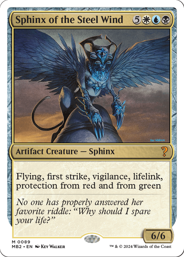 Sphinx of the Steel Wind (White Border) (MB2-089) - Mystery Booster 2