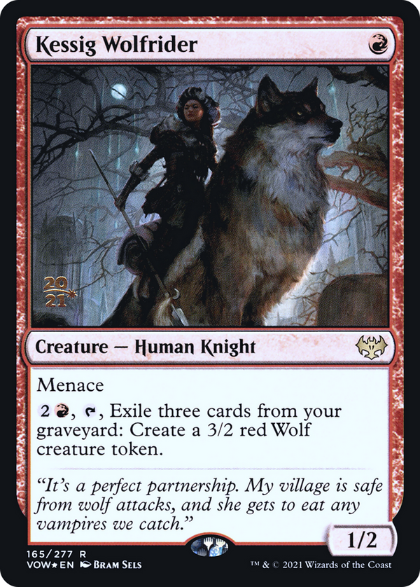 Kessig Wolfrider (PRE-165) - Innistrad: Crimson Vow Promos Foil