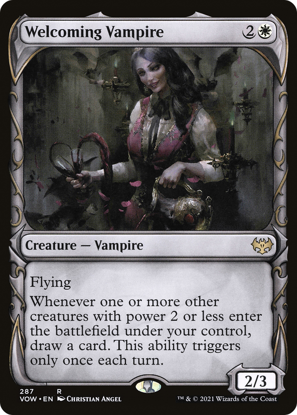 Welcoming Vampire (Showcase) (VOW-287) - Innistrad: Crimson Vow: (Showcase)