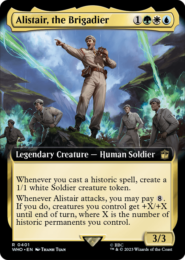 Alistair, the Brigadier (Extended Art) (WHO-401) - Doctor Who: (Extended Art) Foil