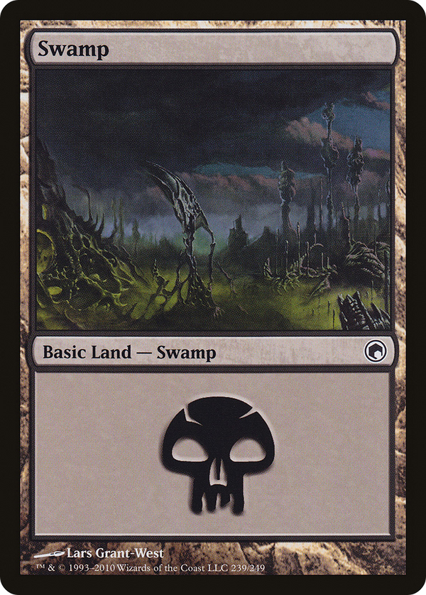 Swamp (239) (SOM-239) - Scars of Mirrodin Foil