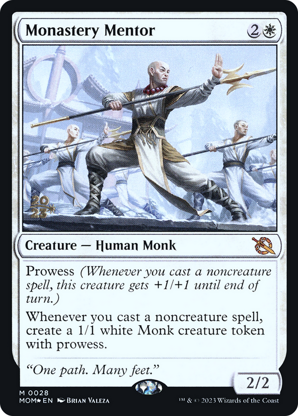 Monastery Mentor (PRE-028) - March of the Machine Promos Foil