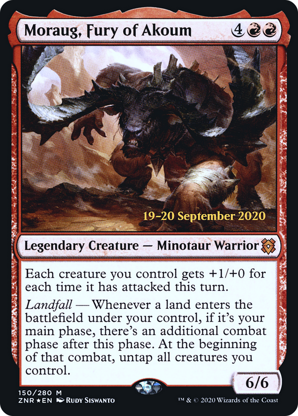 Moraug, Fury of Akoum (PRE-150S) - Zendikar Rising Promos Foil