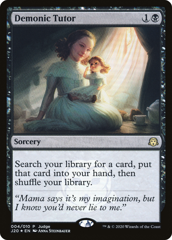 Demonic Tutor (J20) (JDG-004) - Judge Gift Cards 2020 Foil