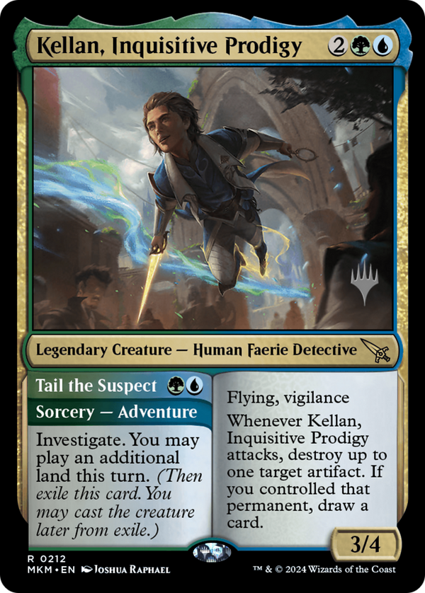 Kellan, Inquisitive Prodigy (PPMKM-212) - Murders at Karlov Manor Promos Foil
